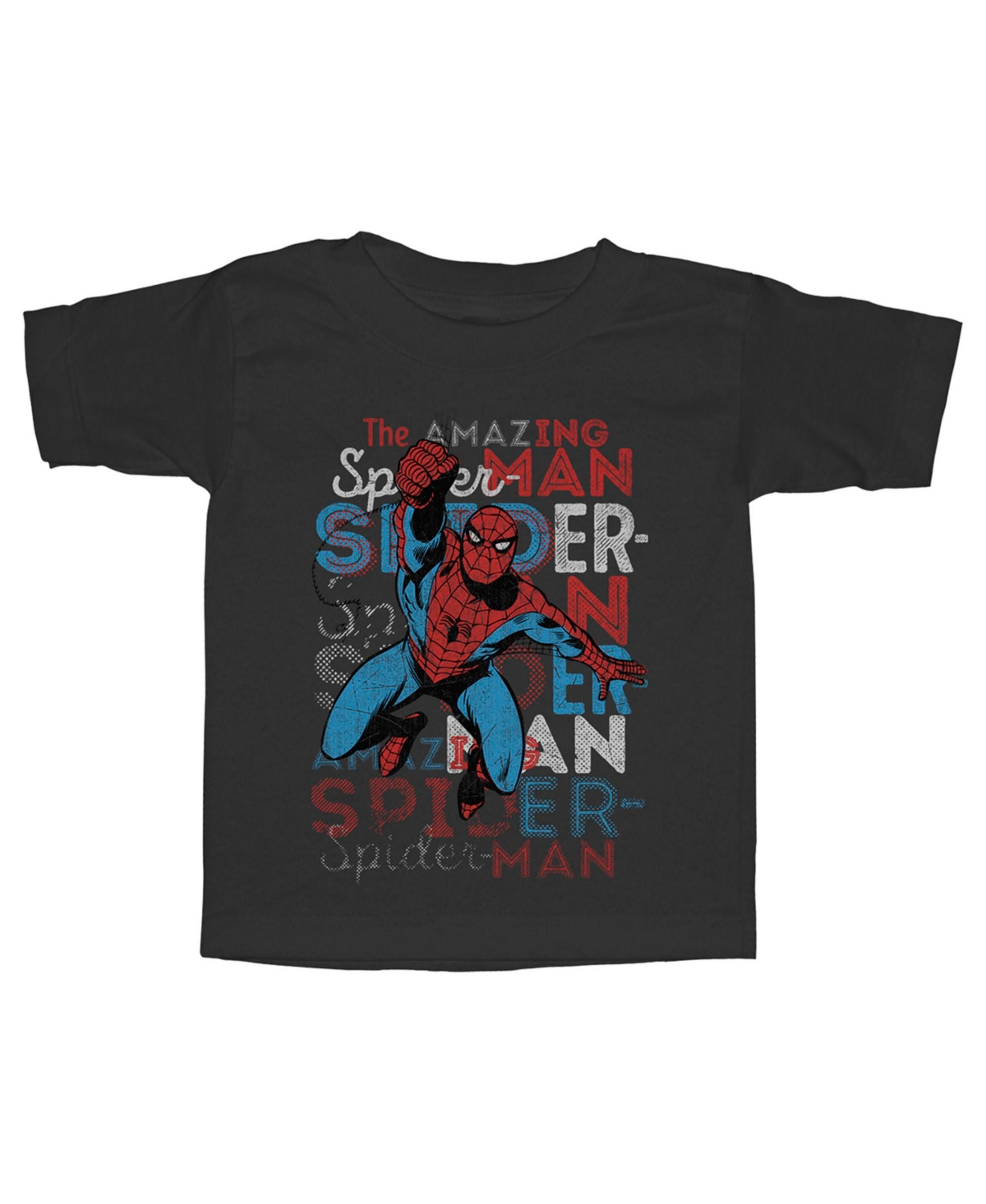 Marvel Toddler's  Amazing Spider-man Jump Unisex T-shirt In Black