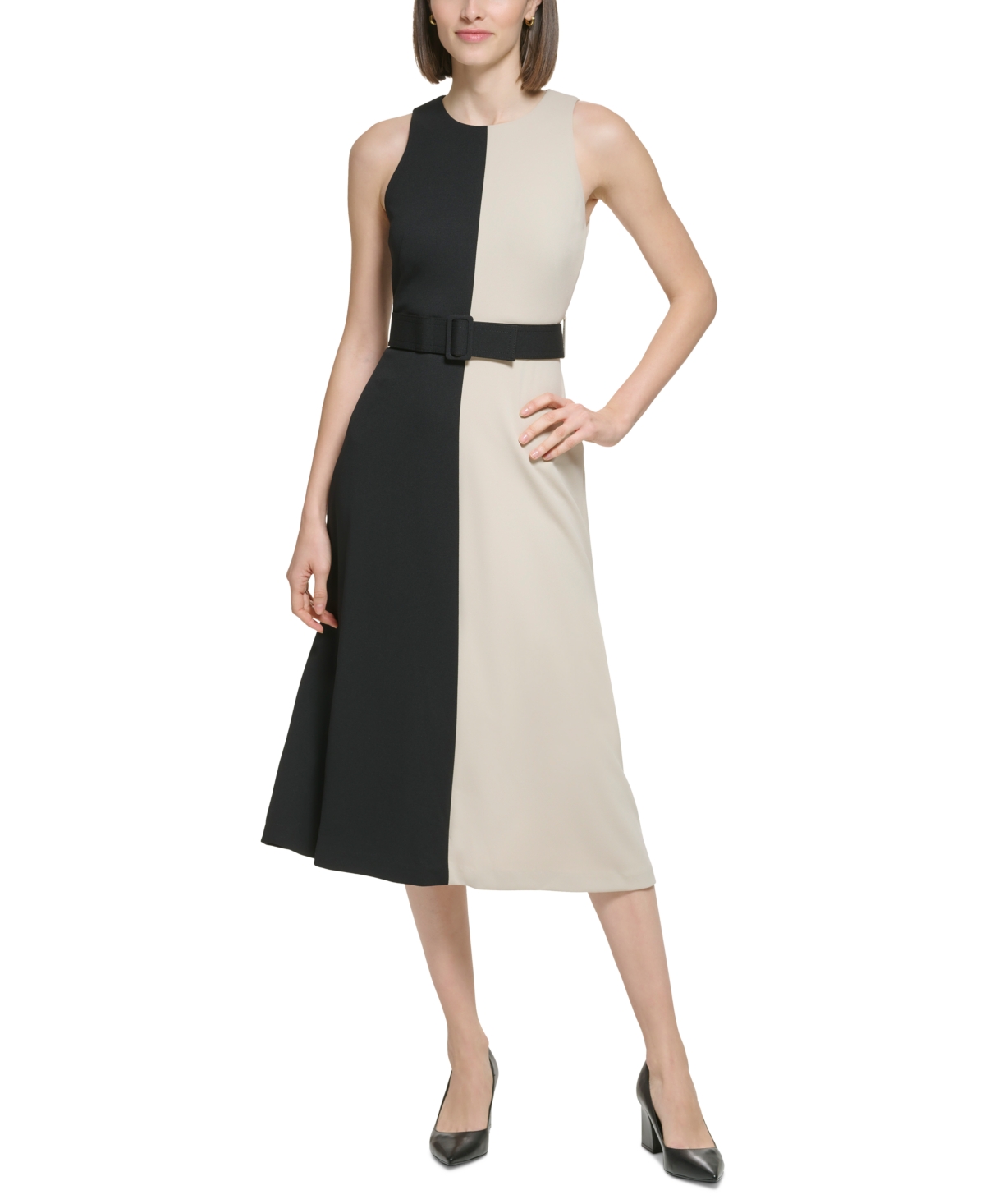 Calvin klein khaki dress best sale