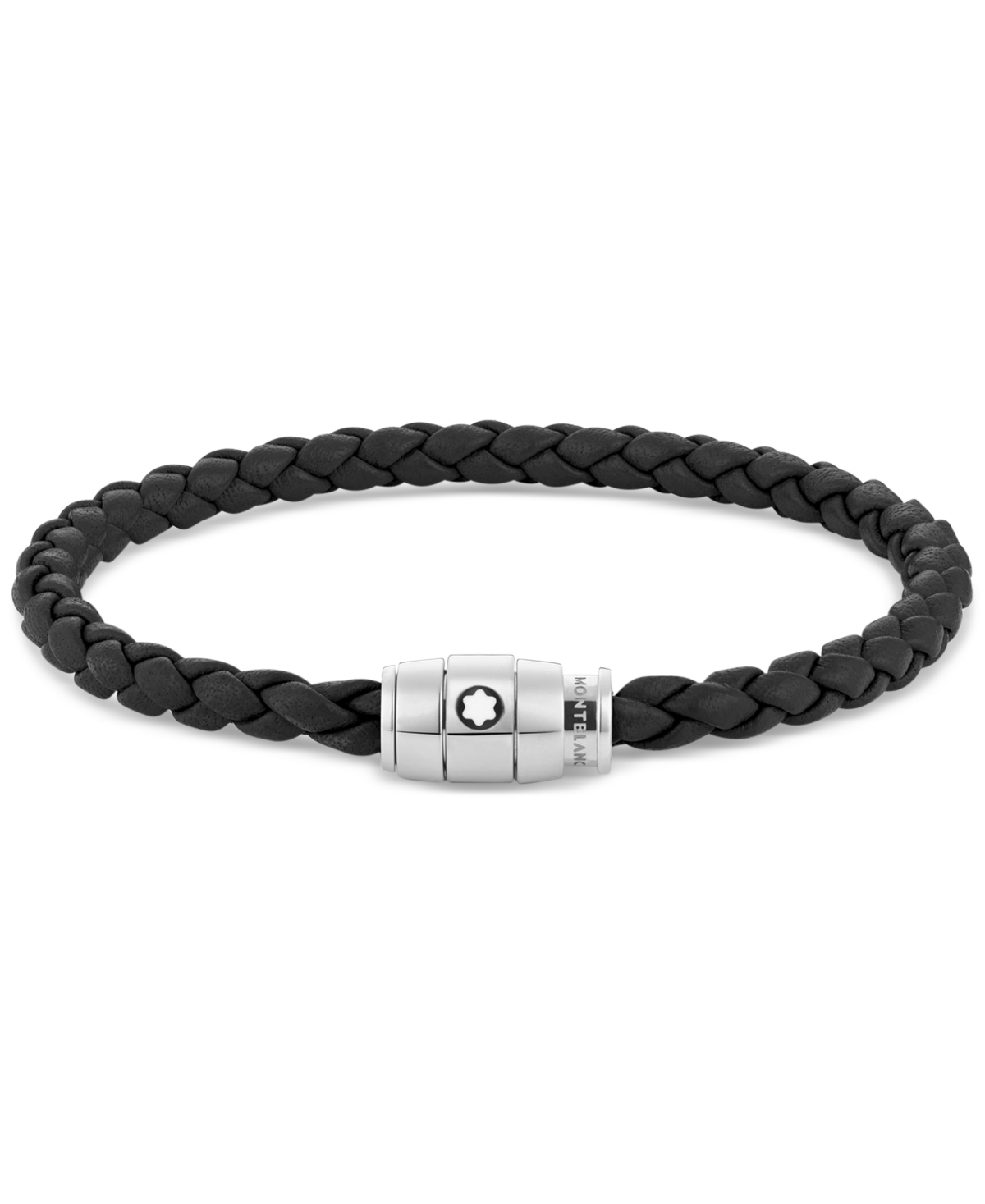 Braided Leather Bracelet - Black