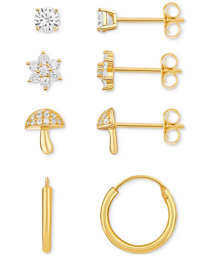Giani Bernini, Jewelry, Gianni Bernini Gold Plated Cz Studs