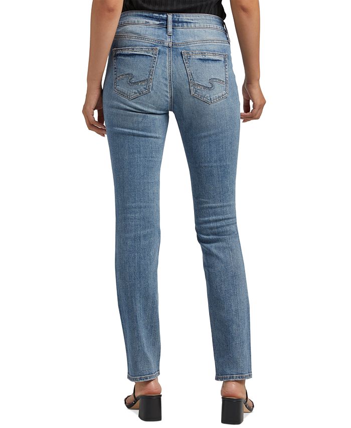 Silver Jeans Co. Women's Suki Mid-Rise Straight-Leg Jeans - Macy's