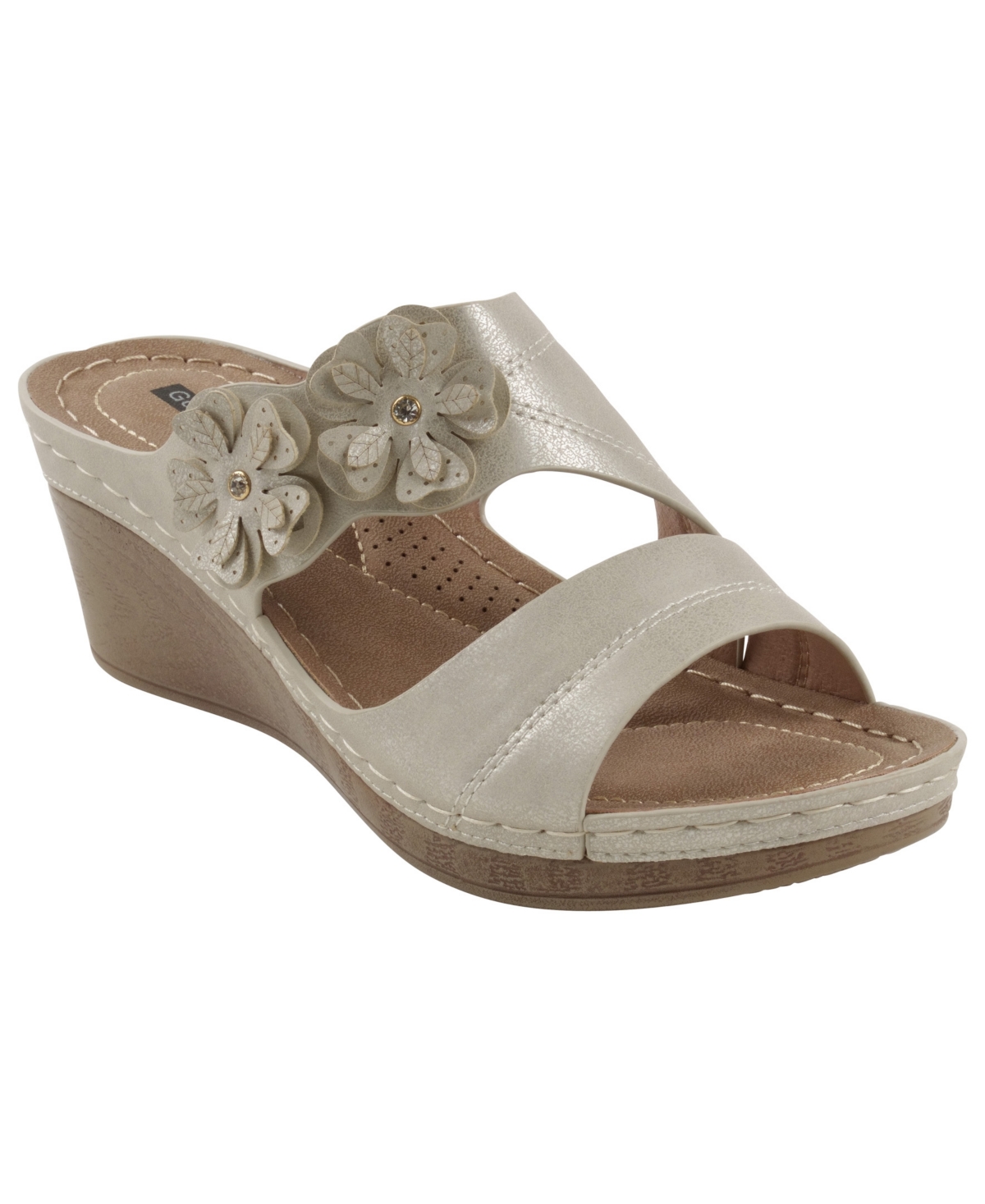 Gc Shoes Women's Rita Flower Wedge Sandals