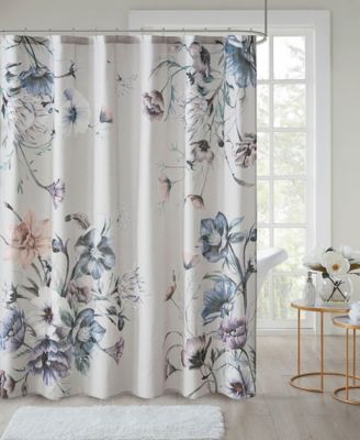 Cassandra Printed Cotton Shower Curtain, 72" x 72"
