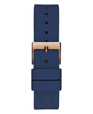 Women's Analog Blue Silicone Watch 38mm