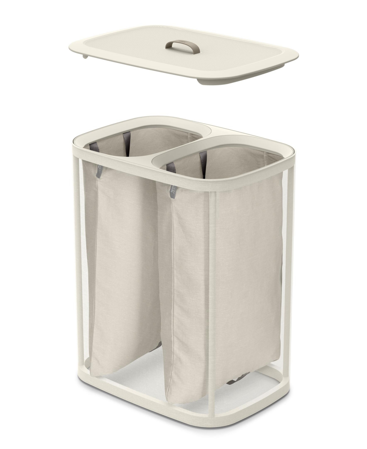 Joseph Joseph Tota 90-litre Laundry Separation Basket In Ecru