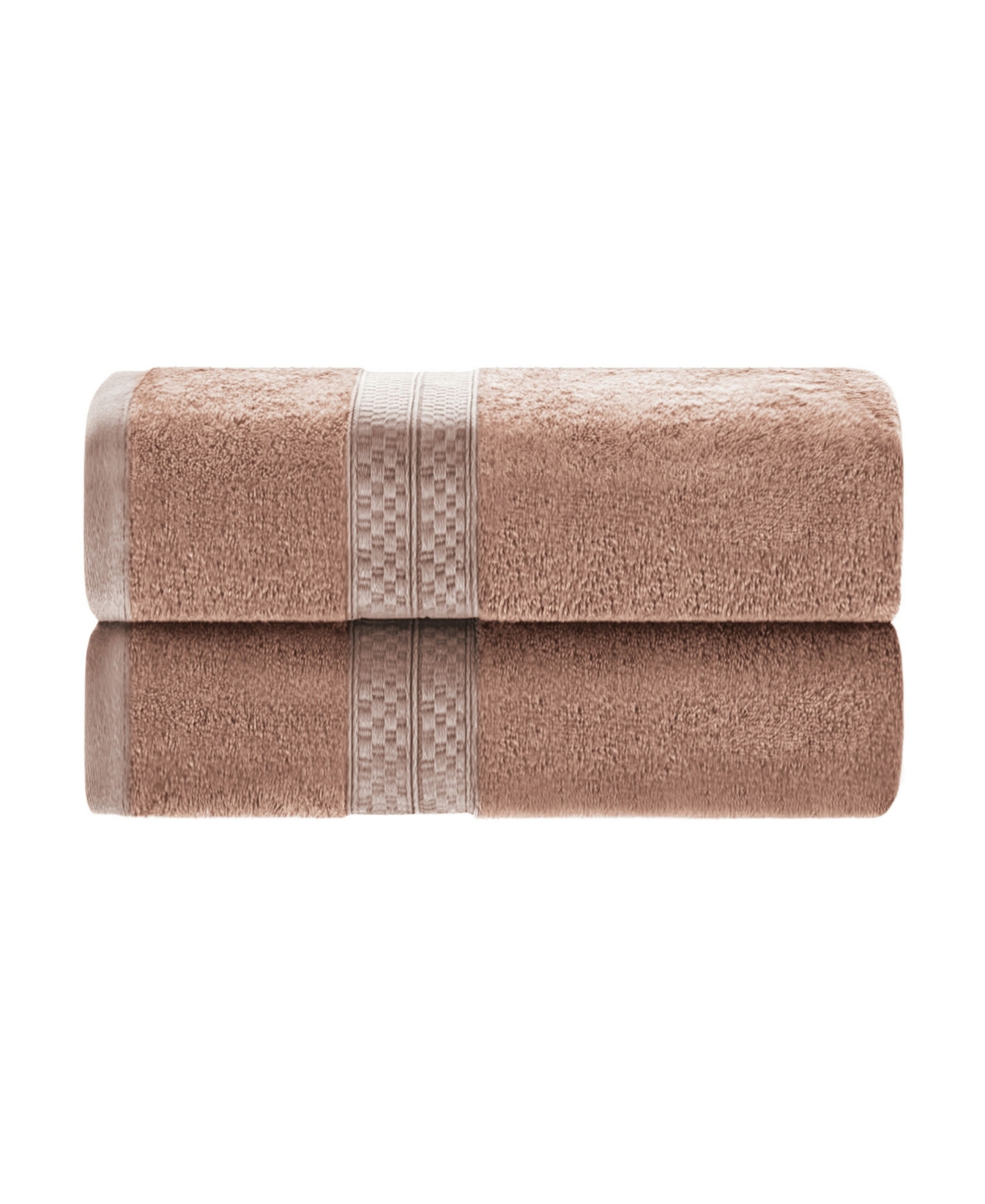 Superior Rayon From Bamboo Blend Ultra Soft Quick Drying Solid 2 Piece Bath Towel Set, 54" L X 30" W In Sand