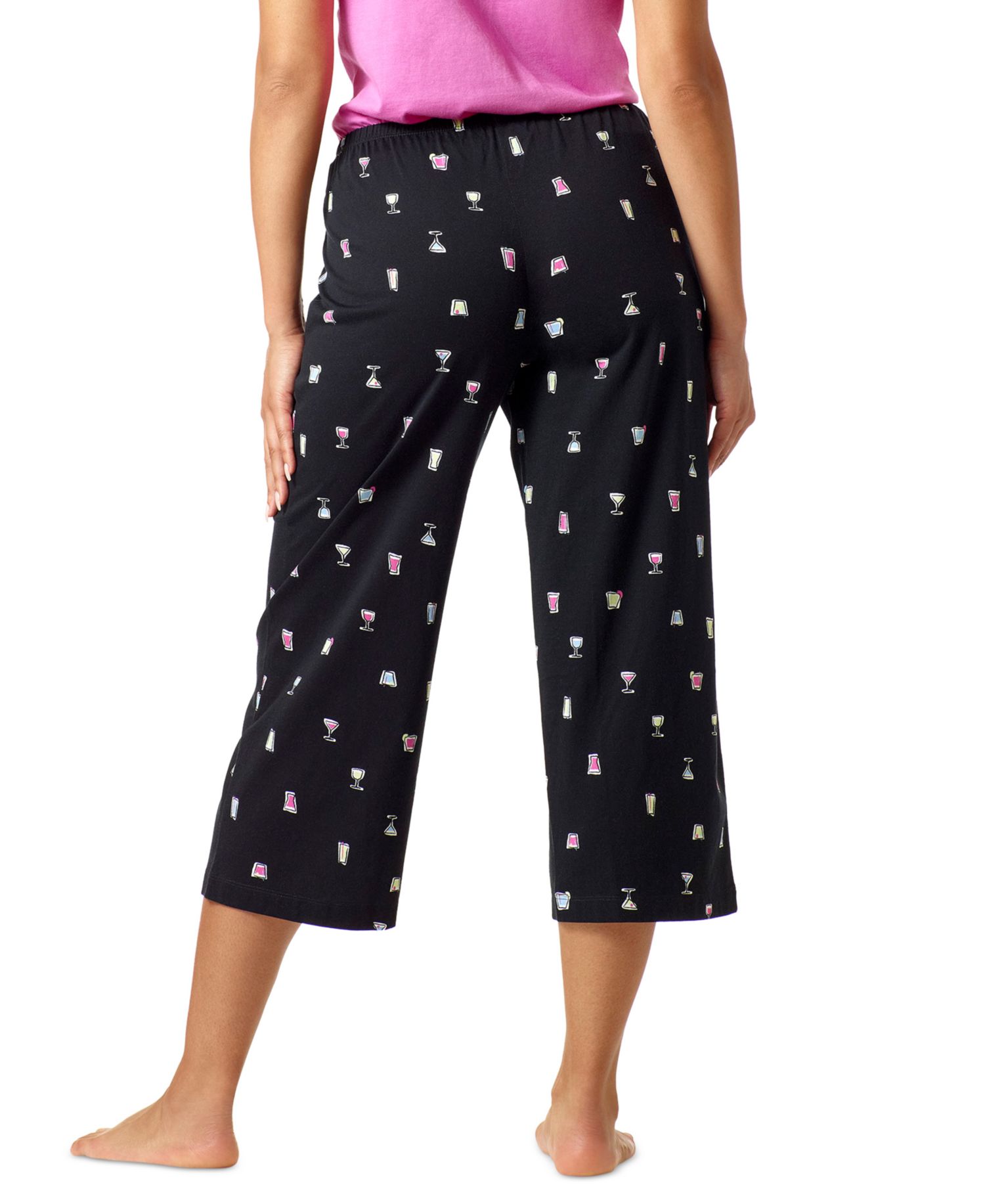 Women's Sleepwell Printed Knit Capri Pajama Pant Made with Temperature Regulating Technology