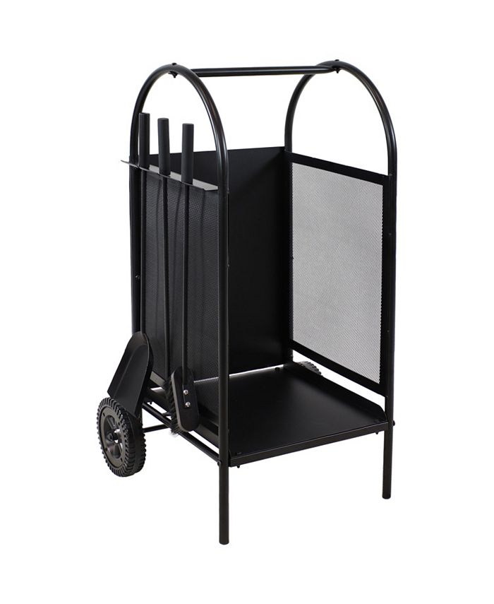 Sunnydaze firewood store log cart