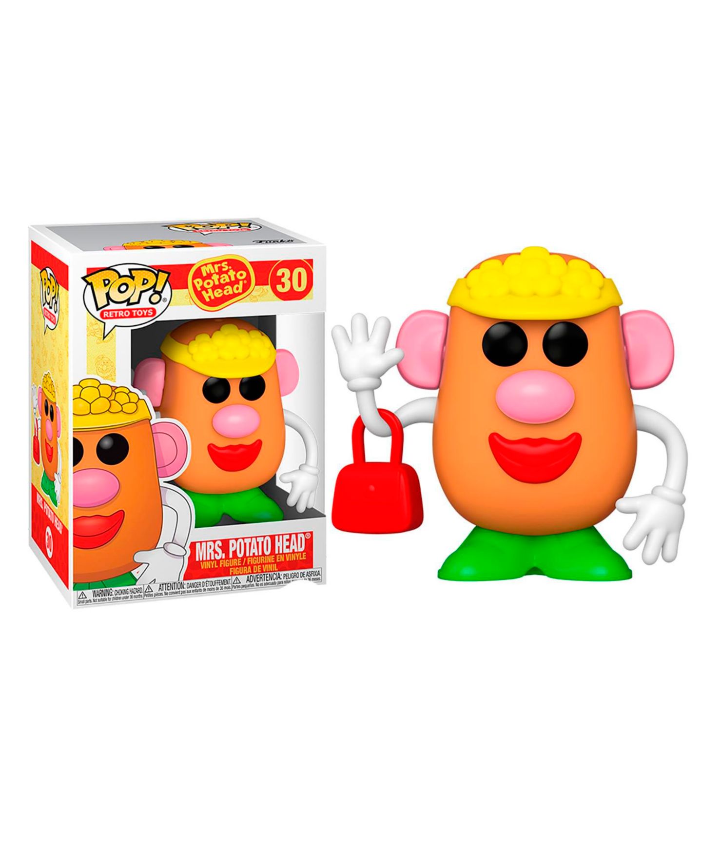 Детская фигурка Funko Pop! Mrs. Potato Head Retro-Toys Collectible 3.75" Vinyl Figure, Ages 3+, цвет: Коричневый — фото 1