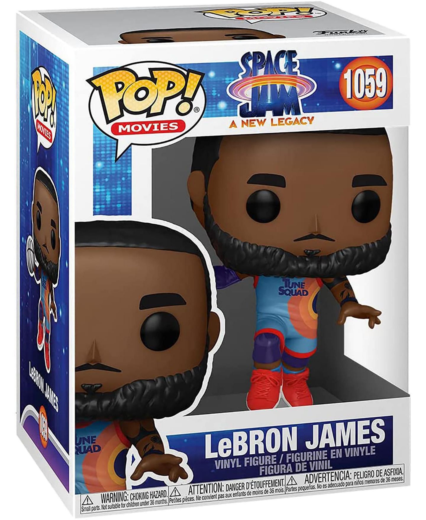 Детская фигурка Funko Space Jam A New Legacy POP Vinyl Figure Lebron James Jumping, цвет: Синий — фото 3