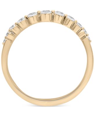 2-Pc. Set Multi-Gemstone Bezel & Accent Rings (3/4 ct. t.w.) in 14k Gold-Plated Sterling Silver