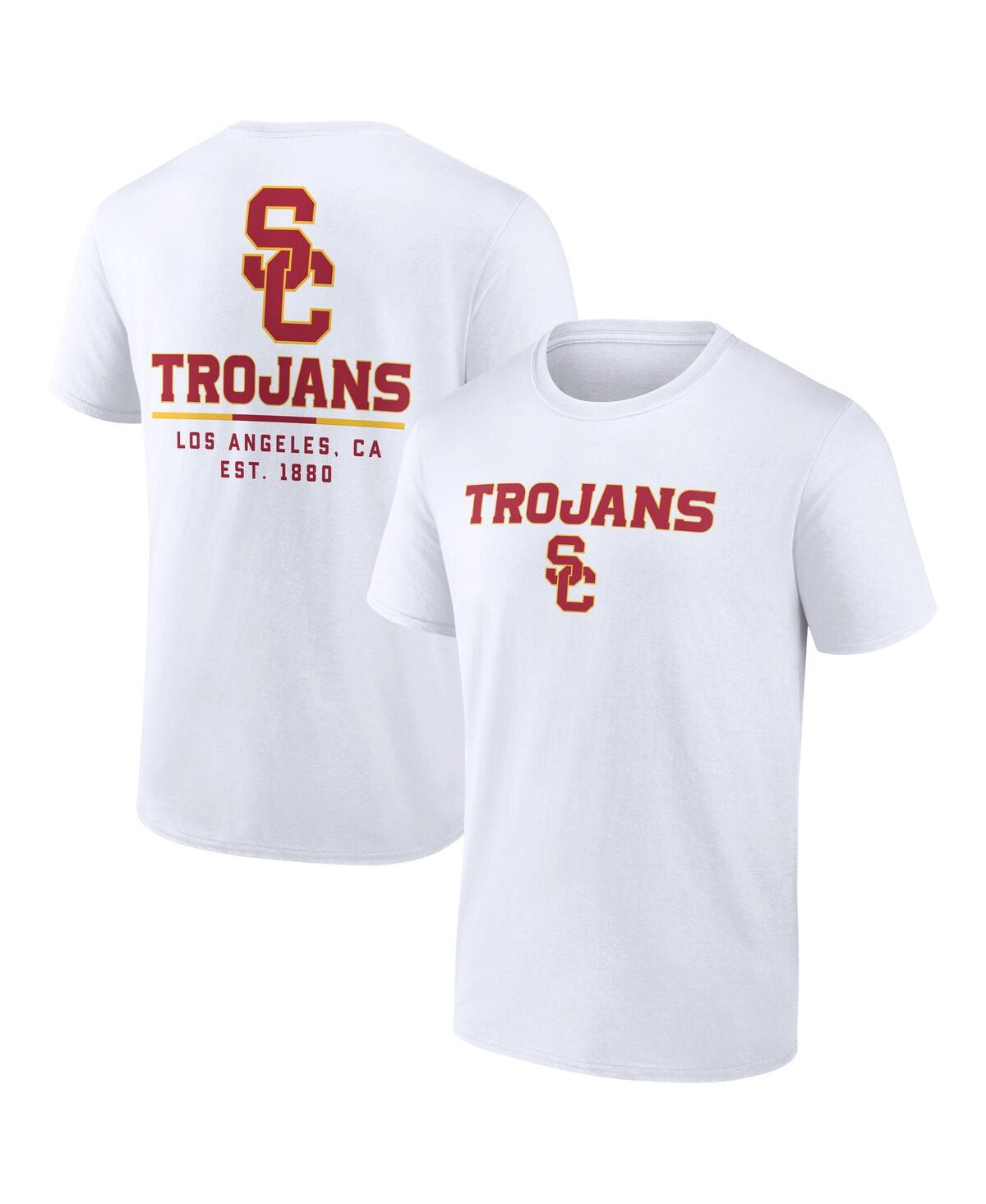 Fanatics Men's  White Usc Trojans Game Day 2-hit T-shirt
