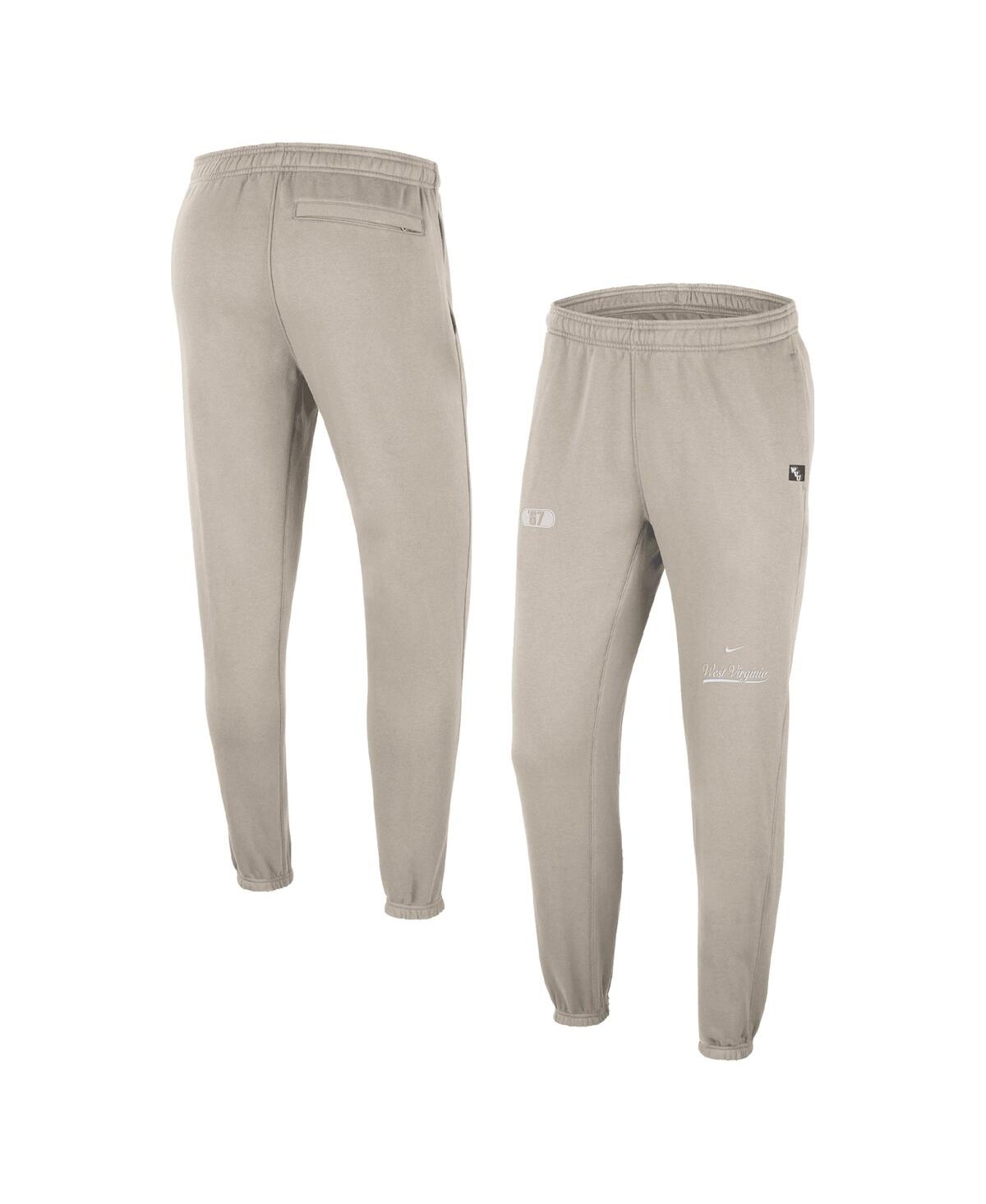 Shop Nike Men's  Cream West Virginia Mountaineers Jogger Pants