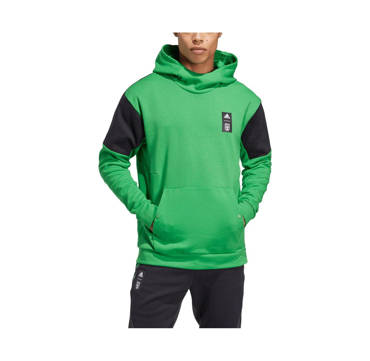 Men's Green Austin FC 2023 Player Travel Pullover Hoodie