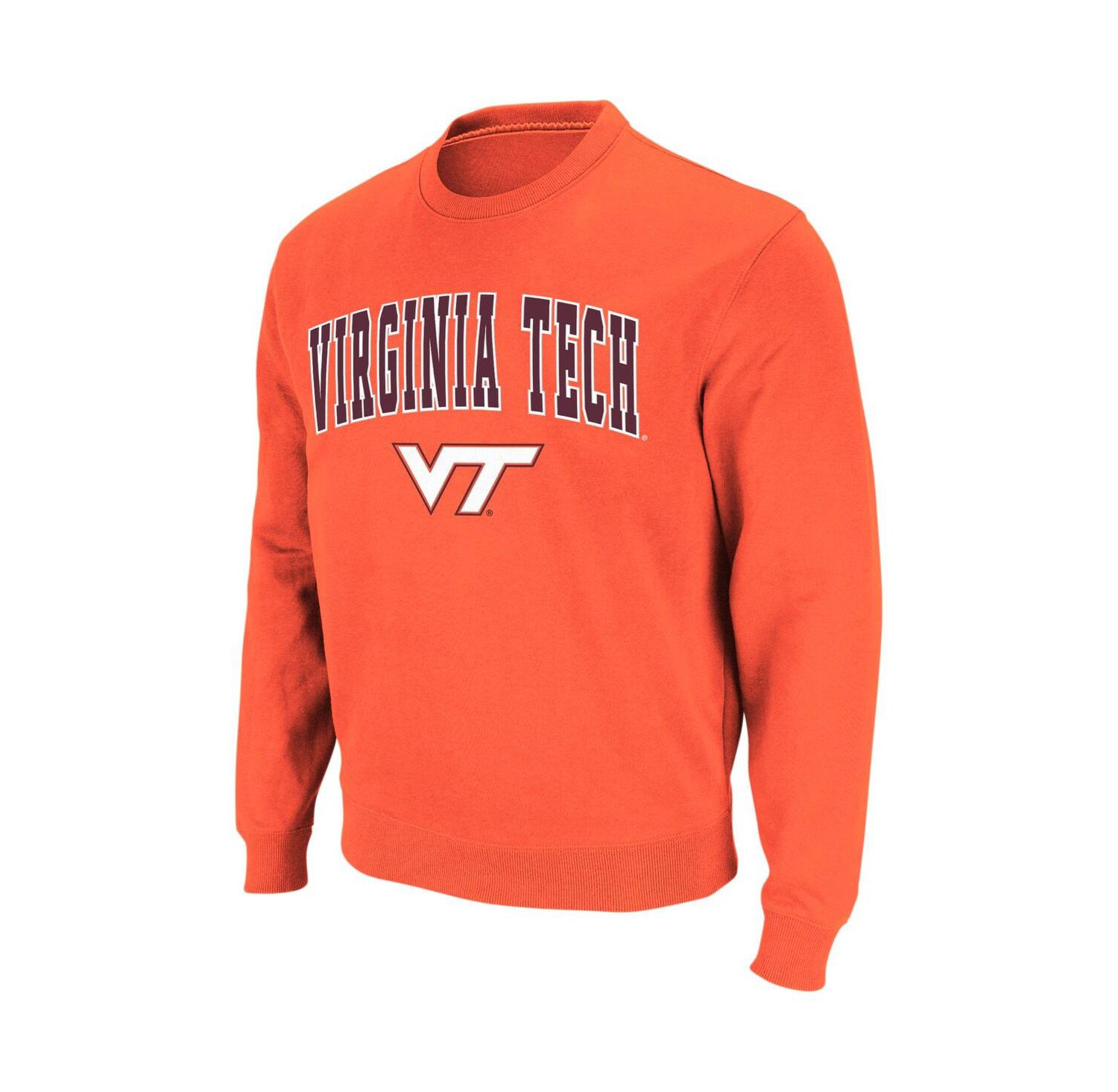 Men's Virginia Tech Hokies Arch and Logo Crew Neck Sweatshirt