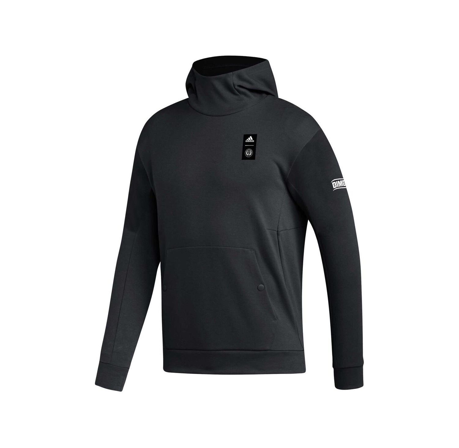 Men's Black Philadelphia Union 2023 Player Travel Pullover Hoodie