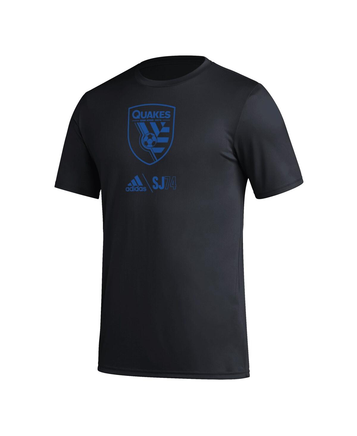 Shop Adidas Originals Men's Adidas Black San Jose Earthquakes Icon T-shirt