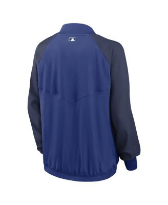 Women's Royal Toronto Blue Jays Authentic Collection Team Raglan Performance Full-Zip Jacket
