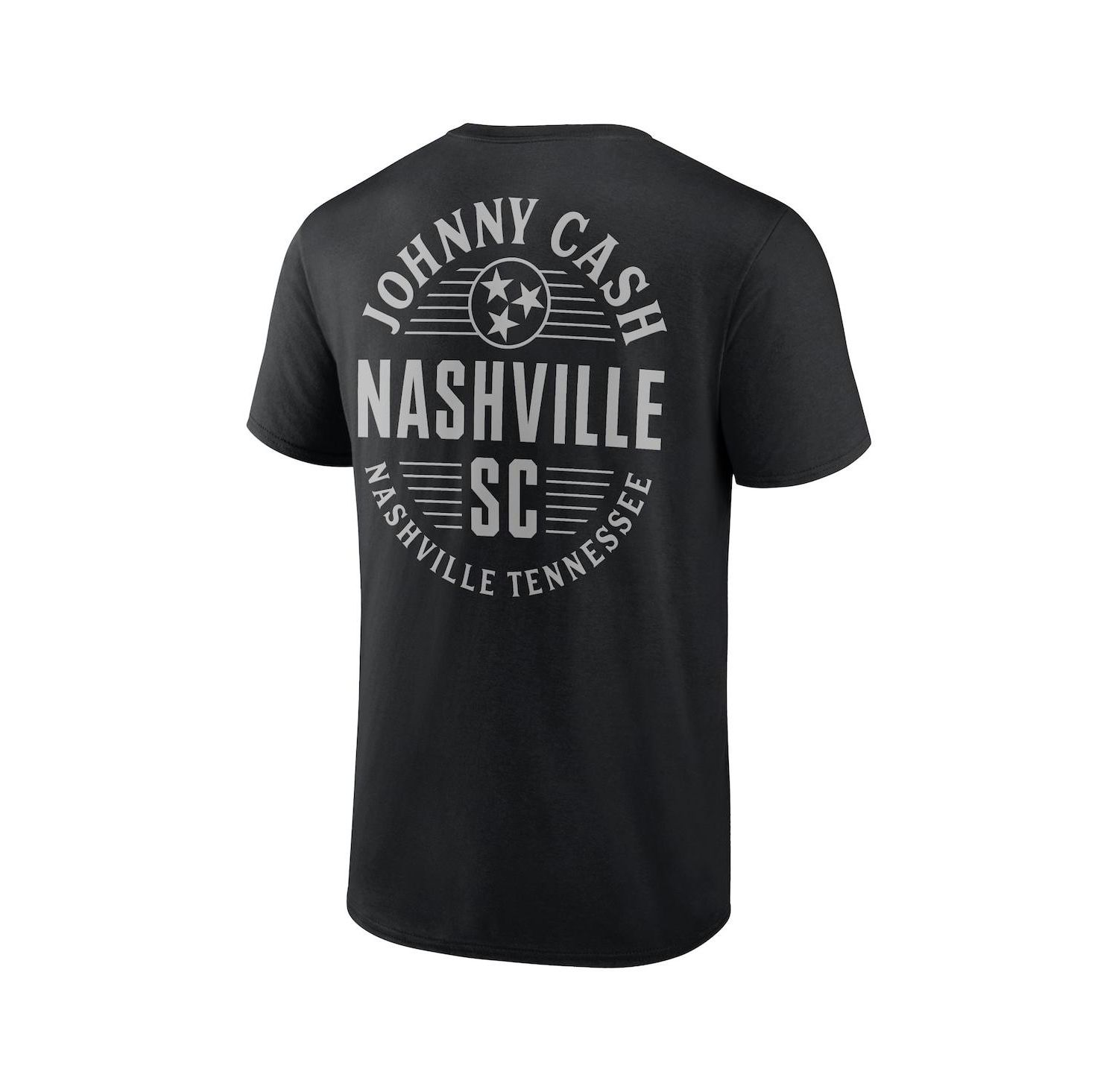 Men's Black Nashville SC Johnny Cash Oval T-shirt