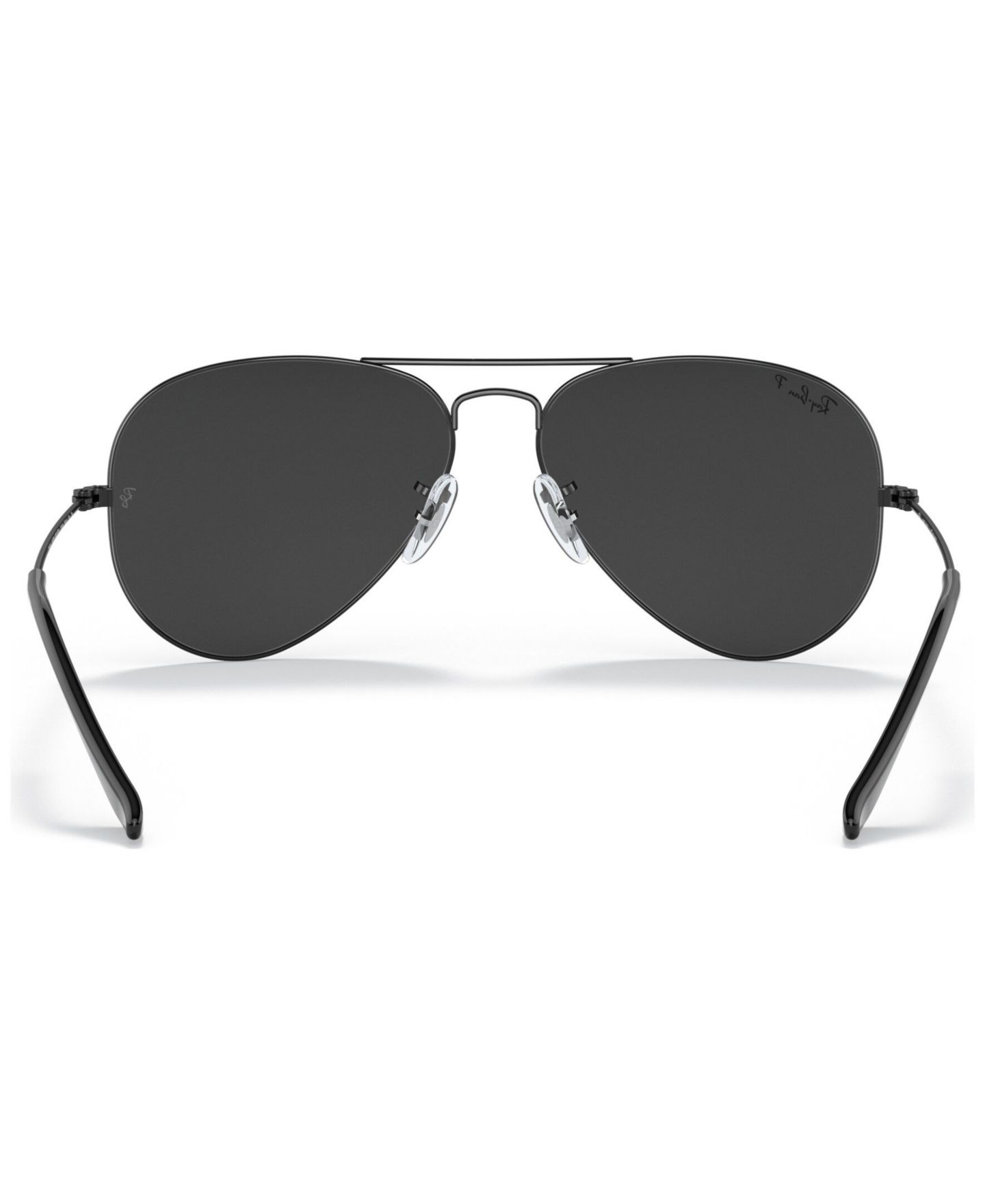 Солнцезащитные очки Ray-Ban Unisex Aviator Total Black Polarized Sunglasses, RB3025, цвет: Чёрный — фото 5