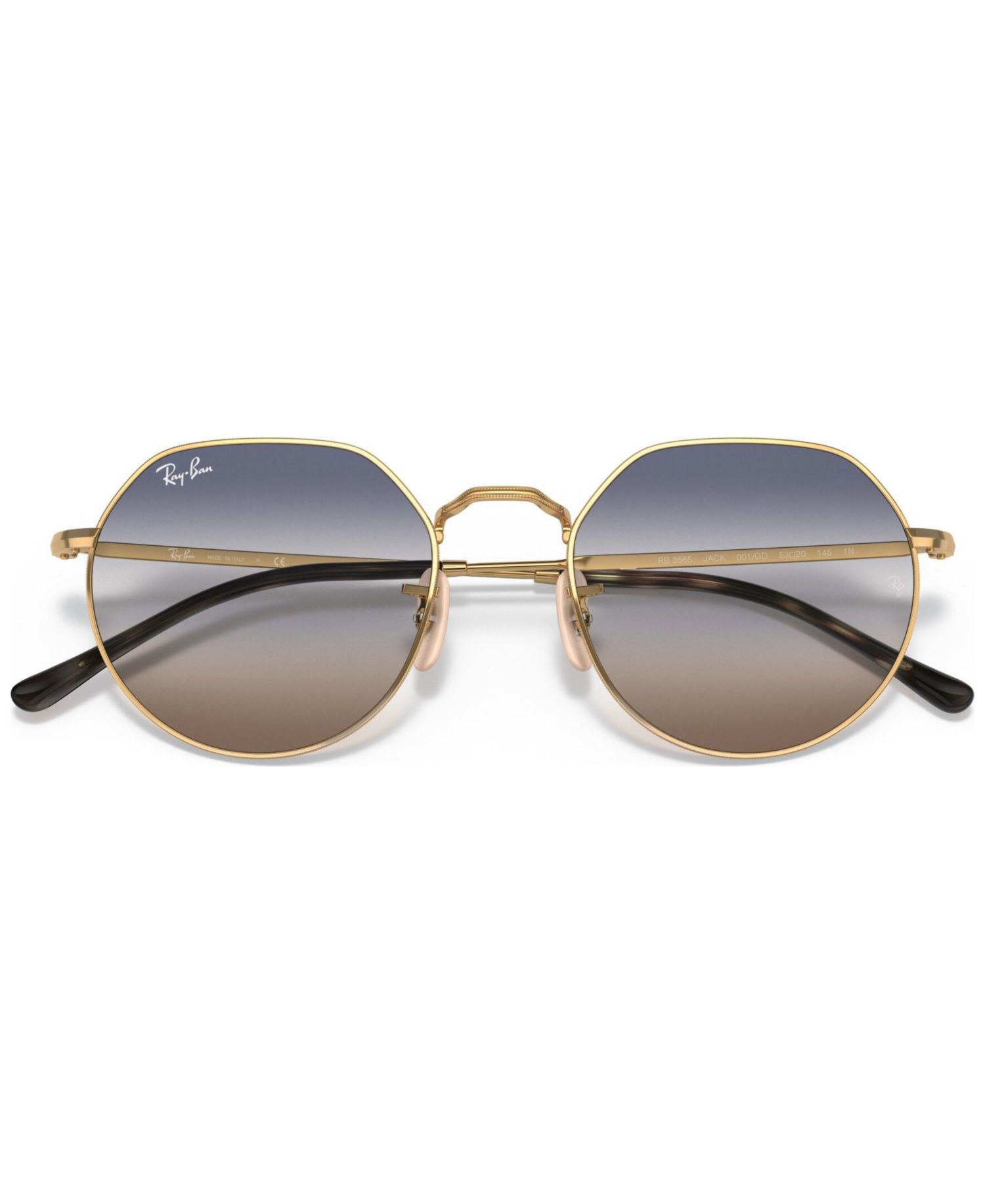 Unisex Geometric Metal Sunglasses, RB3565 JACK