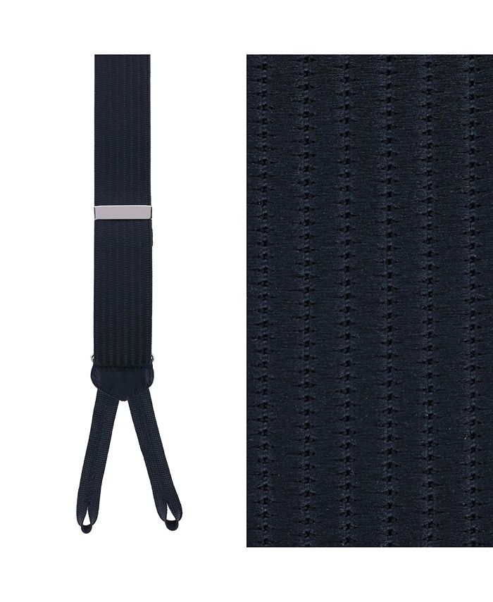 TRAFALGAR Regal 35mm Vertical Striped Formal End Suspenders - Macy's