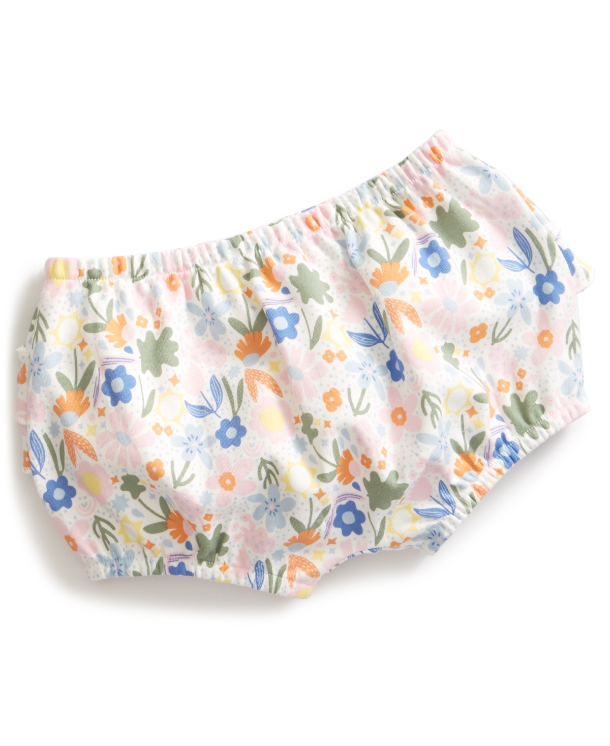 First Impressions Baby Girls Floral Cotton Bloomer, Created For Macy's In Angel White