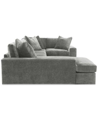 Michola 155" 3-Pc. Fabric Sectional with Chaise
