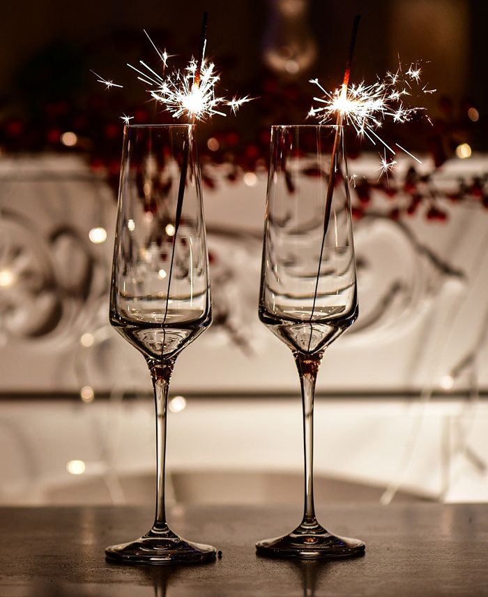 Hotel Collection Set of 4 Flute Glasses, Created for Macy's Macy's