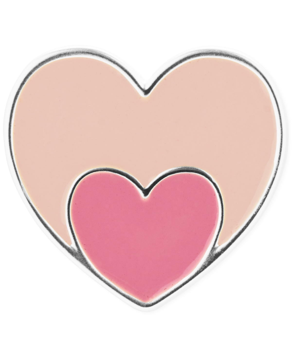 Lucky Brand Gold-Tone Color Double Heart Pin