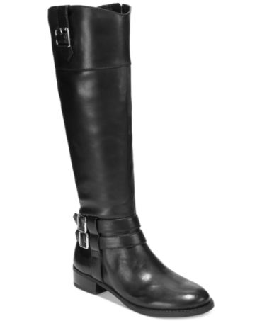 INC International Concepts Fahnee Leather Riding Boots, Only at Macy's ...