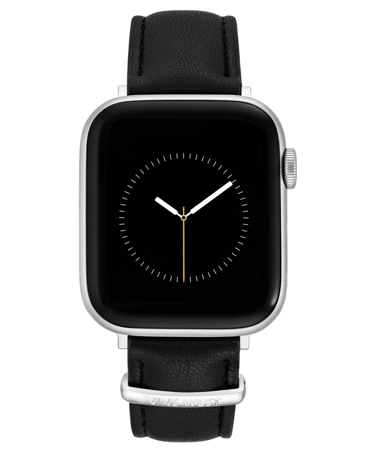 Nine West Women's Smooth Faux Leather Band designed for Apple Watch 42mm (Series 1-3 only) & 44/45/46/49mm (Ultra & Ultra 2)