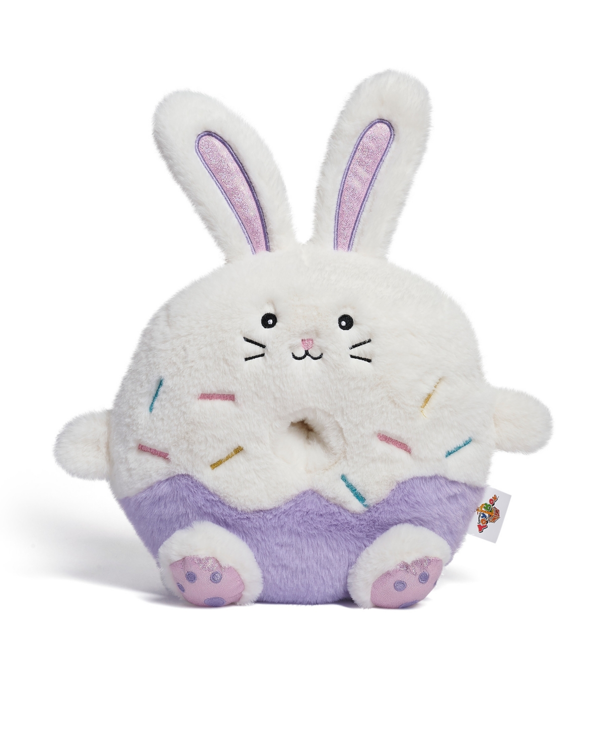 Geoffrey's Toy Box 10" Donut Bunny Plush Created By Toys "r" Us In White