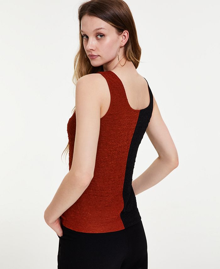Bar III Women's Colorblocked Sleeveless Top, Created for Macy's Macy's