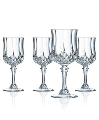Longchamp Cristal D’Arques Set of 4 Goblets