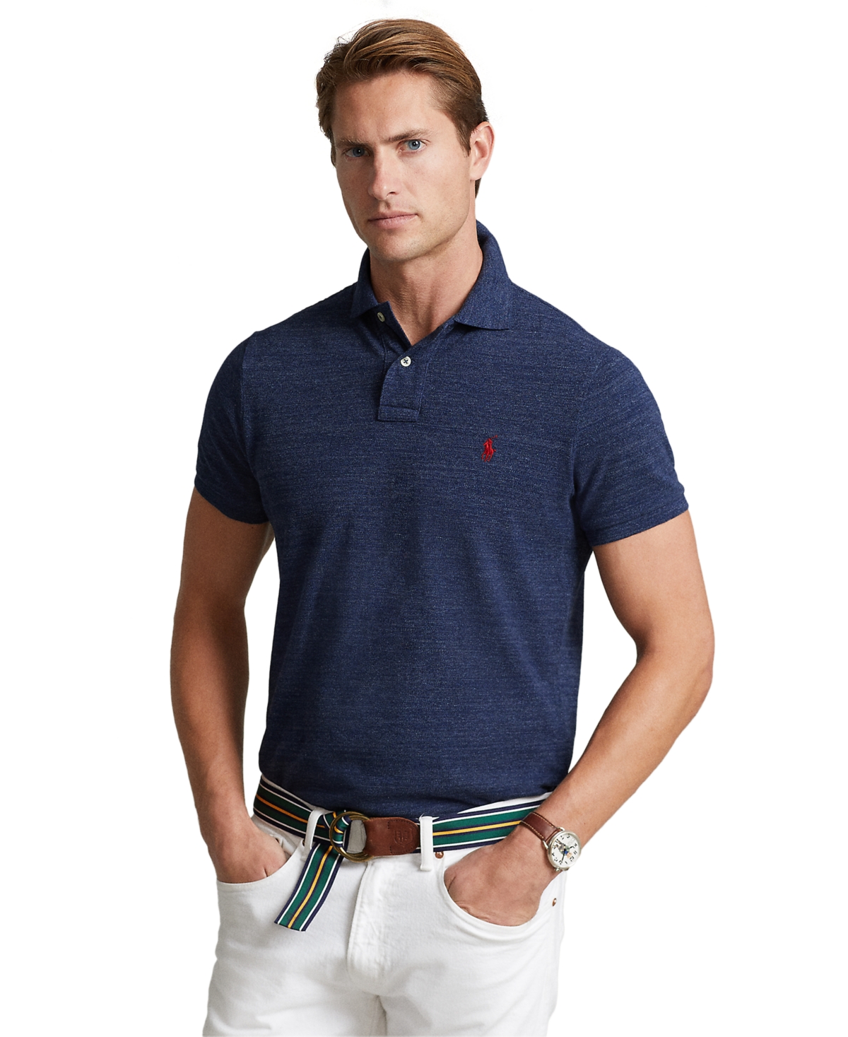 Polo Ralph Lauren Men's Classic-fit Mesh Polo In Fall Royal