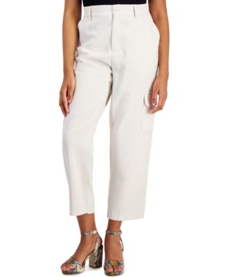Bar III - Women's Cargo Wide-Leg Pants