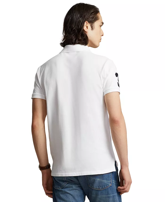 Men's Big Pony Custom Slim-Fit Mesh Polo Shirt - thumbnail 8