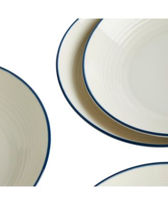 Maze Denim Line Pasta Bowl,  Set of 4