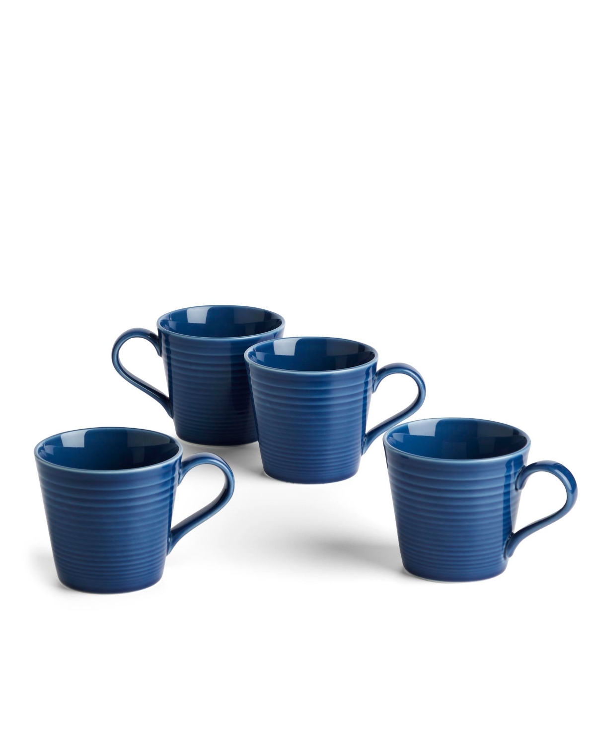 Maze Denim Mug 13.oz, Set of 4 - Blue