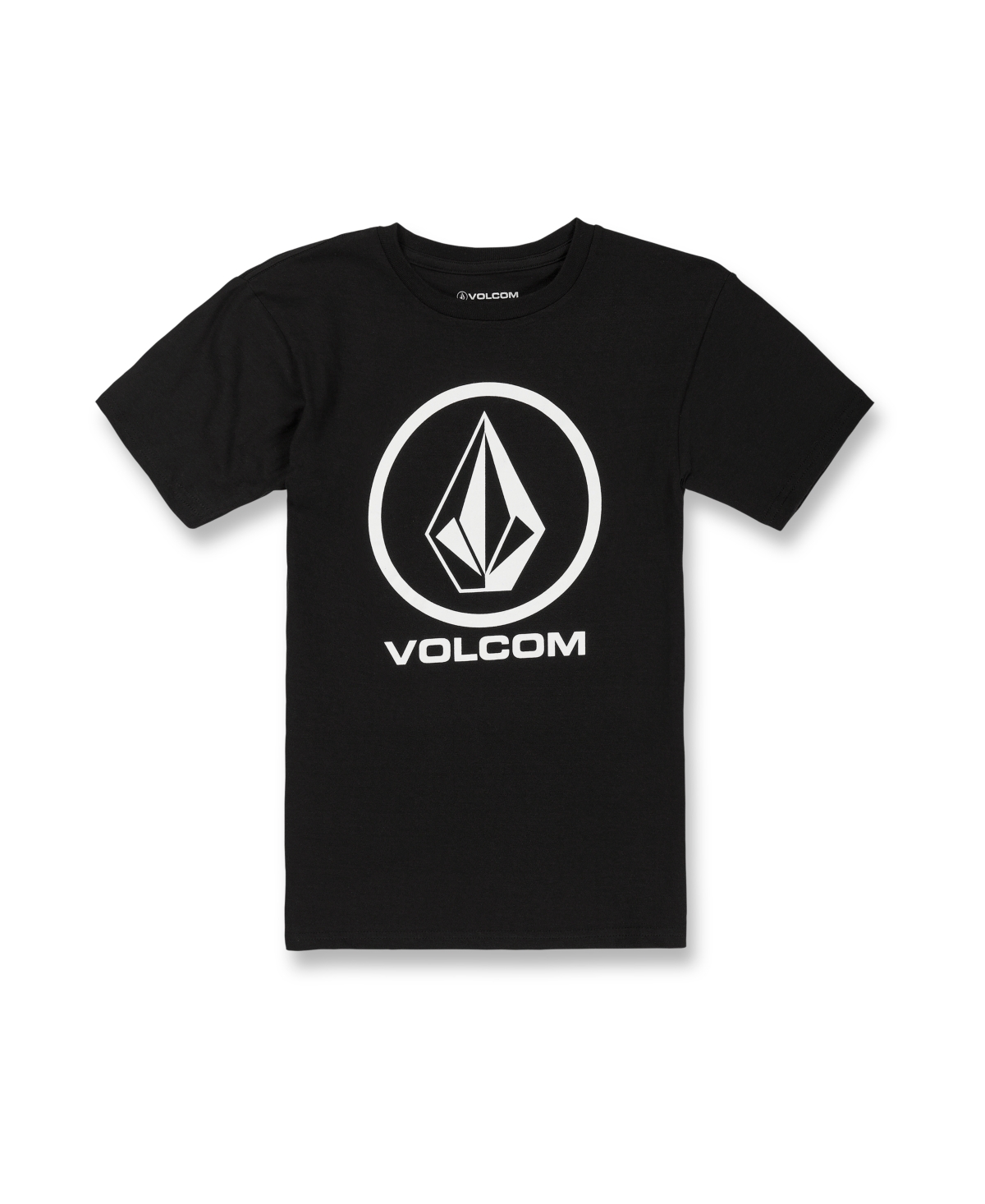 Shop Volcom Big Boys Crisp Stone Graphic Short Sleeve T-shirt In Black