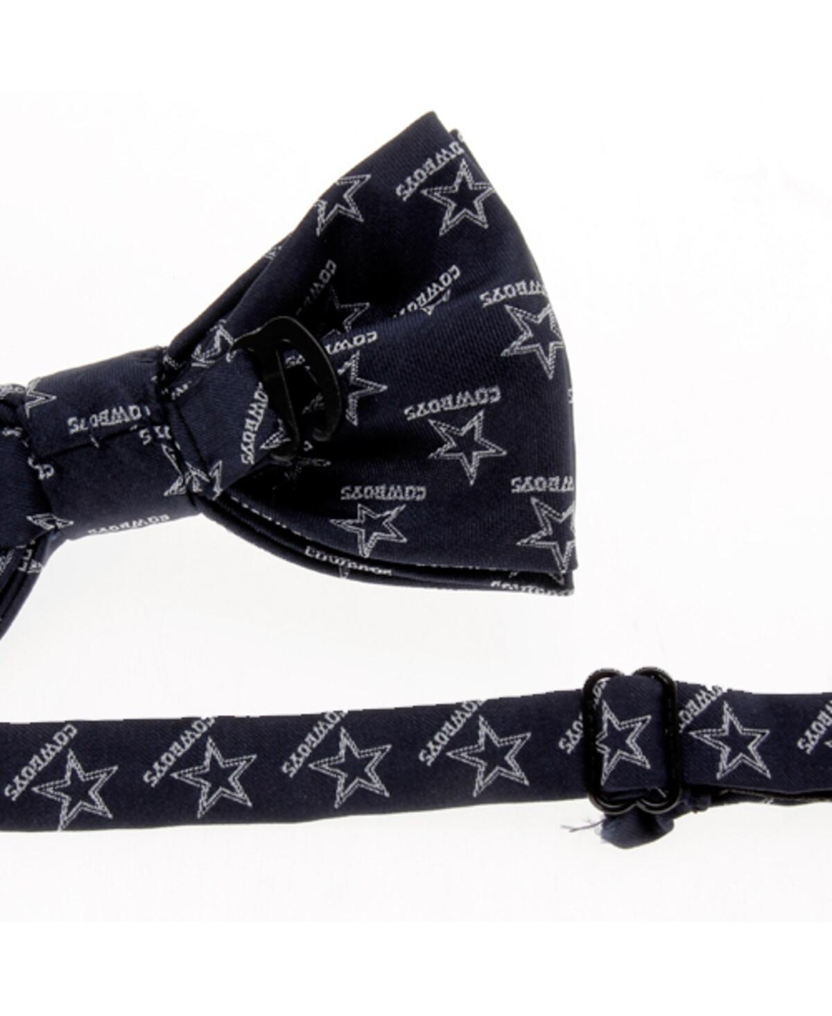 Shop Eagles Wings Men's Dallas Cowboys Repeated Logo Bow Tie In Navy Blue