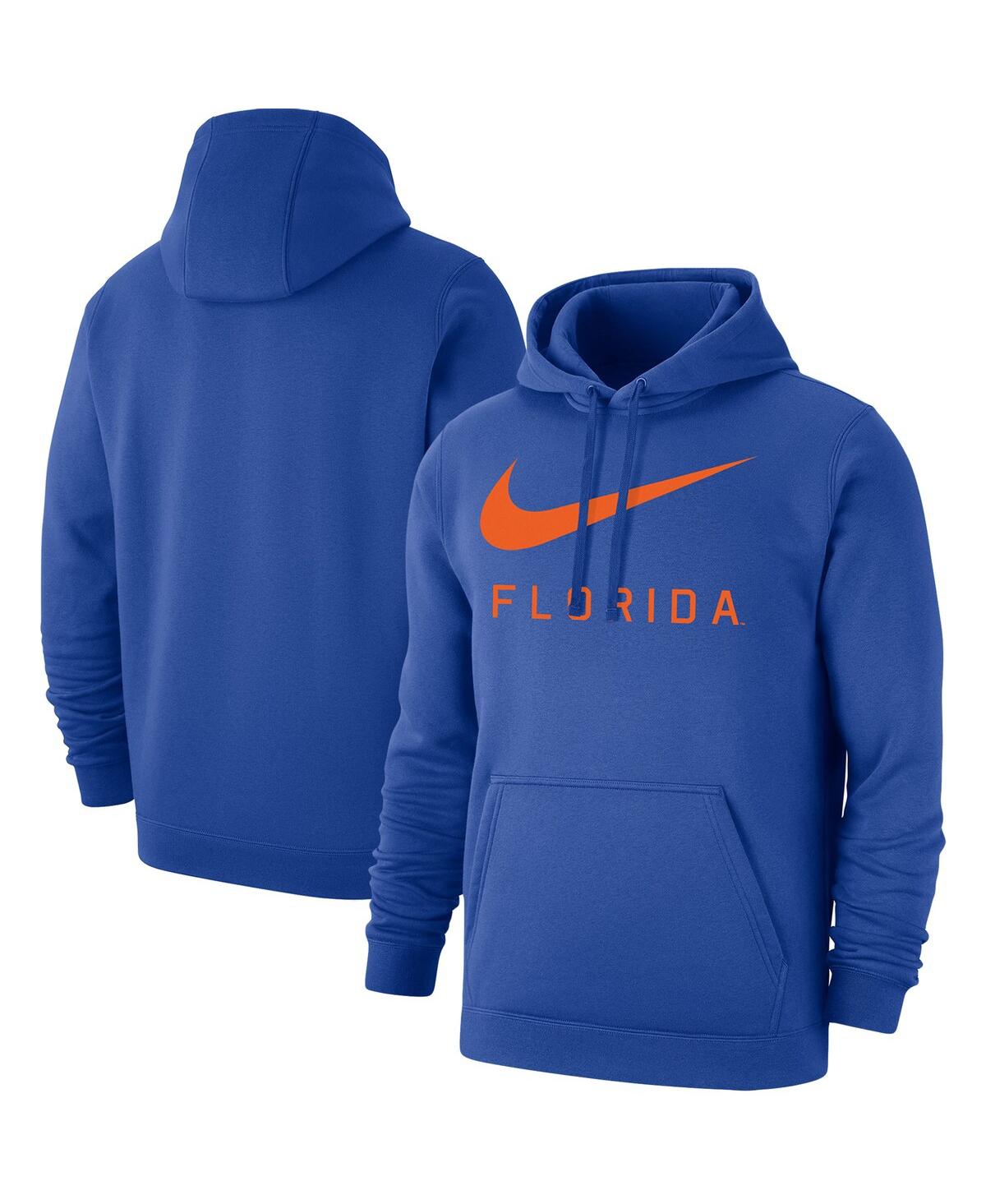 Men's NikeFlorida Gators Big Swoosh Club Pullover Hoodie - Royal