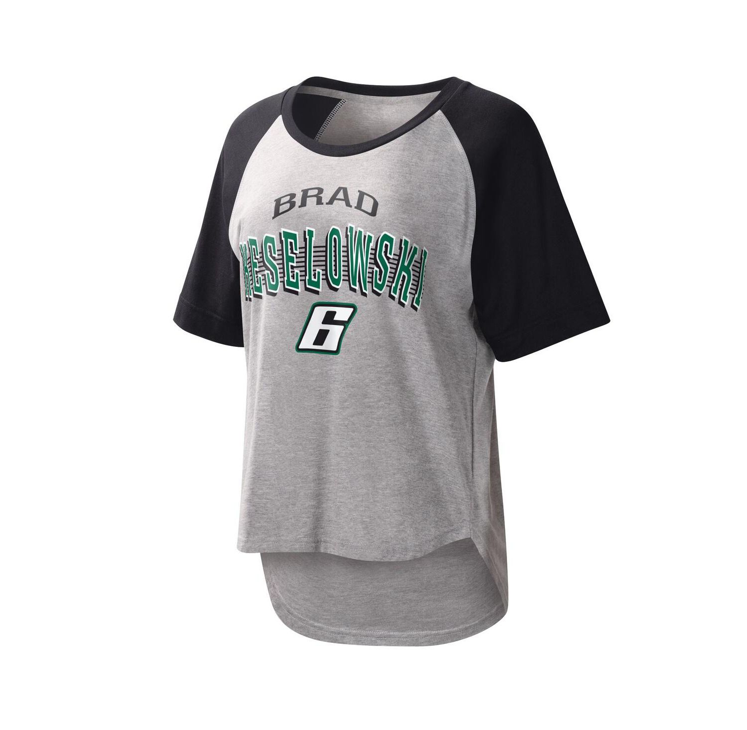 Women's Gray Brad Keselowski Slugger T-shirt