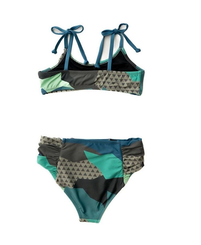 Navalora Child Girls Colorful Camo Tie Bikini & Reviews - Swimwear ...