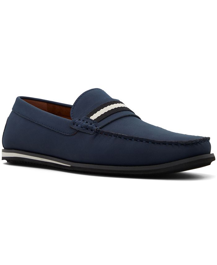 Macy's navy blue dress shoes 2025