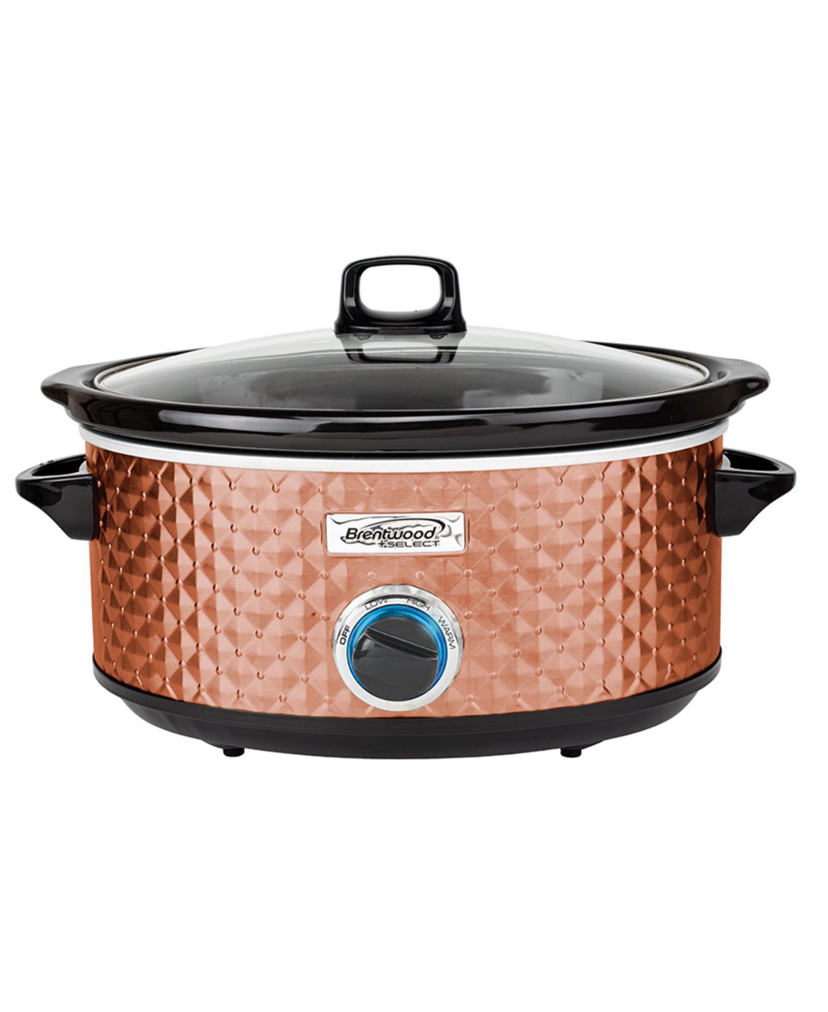 Brentwood Select 7 Quart Slow Cooker in Copper - Rust/copper