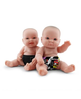 Kanga Care Rumparooz Reusable Baby Doll Diaper Set (2pk) for 10-16 Inch Dolls