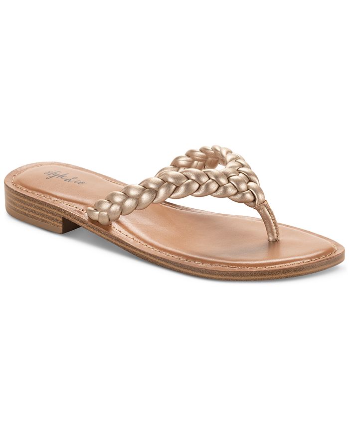 Style & Co Brandiie Slip-On Thong Sandals, Created for Macy's - Macy's