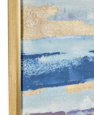 Canvas Abstract Framed Wall Art with Gold-Tone Frame, 71" x 2" x 31"